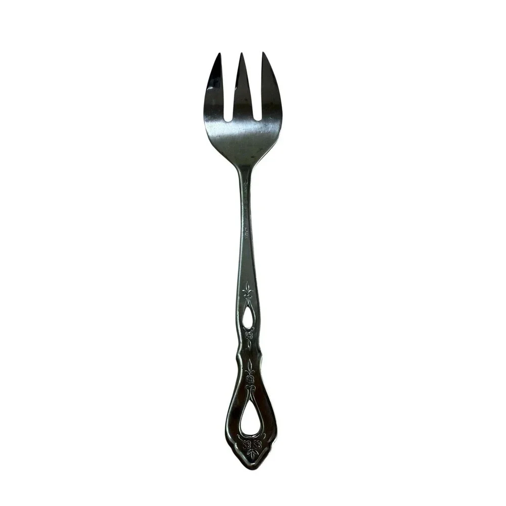 Stanley Roberts Autumn Ballad Stainless Cold Meat Serving Fork Korea 8 3/8”